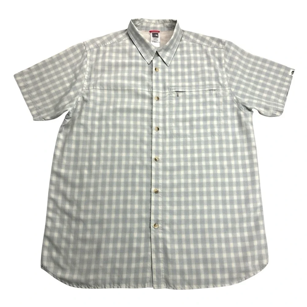 The North Face Men's Performance Short Sleeve Gingham Shirt‎ – Modal Blend, XL